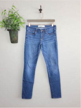 AF 6 Abercrombie & Fitch Super Skinny Jeans Medium Blue Wash Jegging Stretch